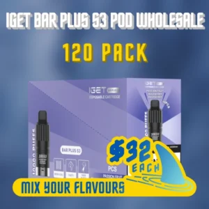 IGET Bar Plus S3 Pod Wholesale 120 Pack