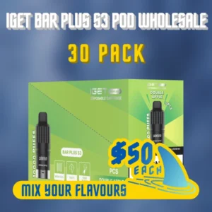 IGET Bar Plus S3 Pod Wholesale 30 Pack