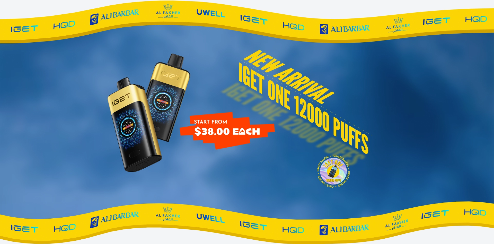 NEW ARRIVAL IGET One 12000 Puffs